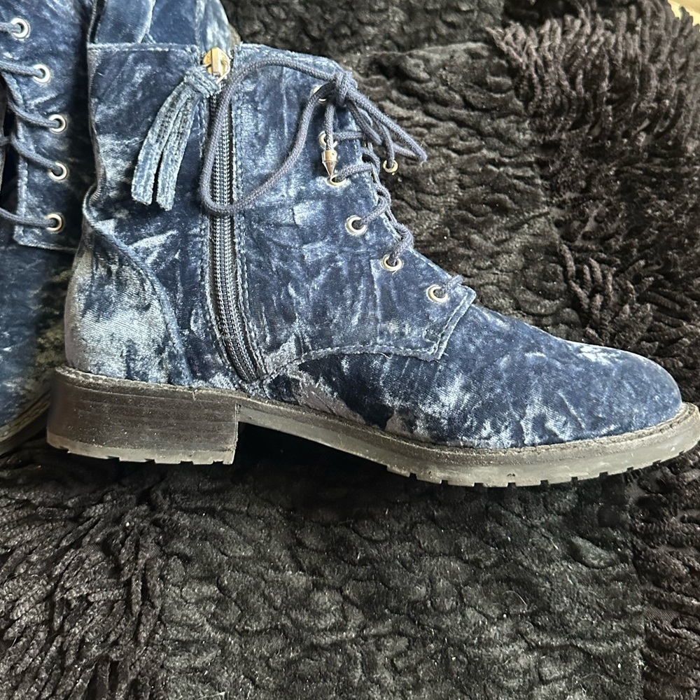 Rebecca Minkoff moon crushed velvet gerry booties Size 7 - Picture 8 of 14